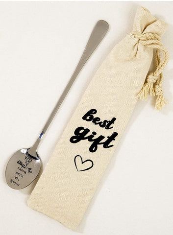 Read Books, Drink Tea Stainless Steel Spoon